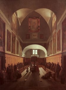Capuchin Kilisesi Korosu, Roma by Francois Marius Granet