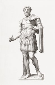 Roma İmparatoru Marcus Aurelius. Vesika.