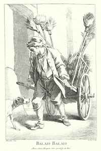 Süpürge satıcısı (gravür) by Francois (after) Boucher