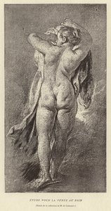 Banyoda Venüs için Çalışma by Francois (after) Boucher