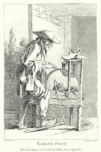 Bıçak öğütücü (gravür) by Francois (after) Boucher