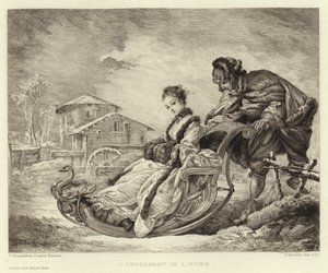 Kış Eğlencesi (gravür) by Francois (after) Boucher