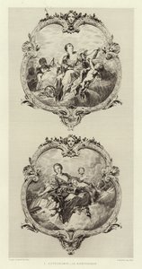 Astronomi, Retorik (gravür) by Francois (after) Boucher