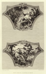 Motif Psyche hikayesinden alınmıştır (gravür) by Francois (after) Boucher