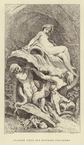Plaka Tiree des Divers Fontaines (gravür) by Francois (after) Boucher
