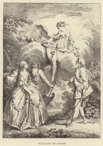 Prologue de Psyche (gravür) by Francois (after) Boucher