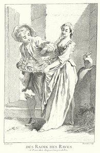 Turp ve şalgam satıcısı (gravür) by Francois (after) Boucher