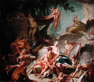 Tanrıların Aşkları: Mars ve Venüs (tuval üzerine yağlı boya)