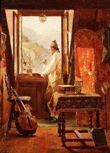 Pencerede by Francois Adolphe Grison