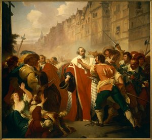 Başkan Mole, İsyancılar Tarafından Darp Edildi by François André Vincent