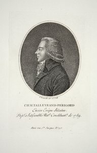 Bay Talleyrand-Perigord, Encien Eveque dAutun, pub. 1791 by Francois Bonneville