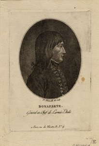 İtalya Ordusu komutanı olarak Napolyon, c. 1798