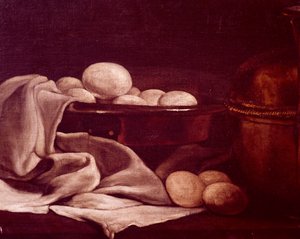 François Bonvin'in (1817-1887) brie peynirini gösteren natürmort, Detay by François Bonvin