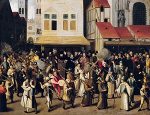 1590 yılında Kutsal Lig alayı