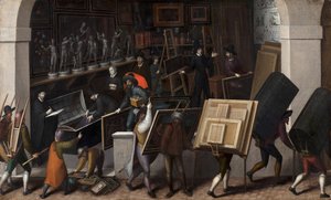 Bir Ressamın Atölyesinin İçeriğine El Koyulması, 1590 dolayları