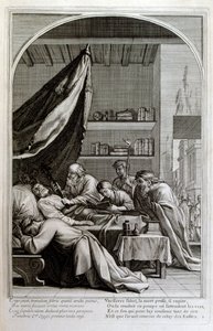 Francois Chauveau 1680 tarafından gravür Chartreux düzeninin kurucusu 