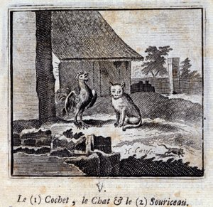 Kedi ve Fare Cochet. Jean de La Fontaine