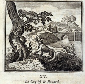 Coq ve Fox. Jean de La Fontaine