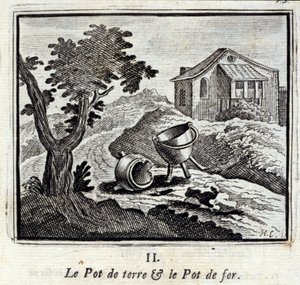 Toprak Pot ve Demir Pot. Jean de La Fontaine