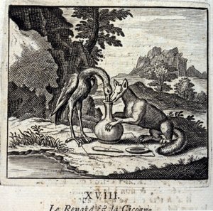 Fox ve Cigogne, Jean de La Fontaine