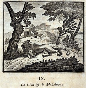 Aslan ve Sinekkapan. Jean de La Fontaine