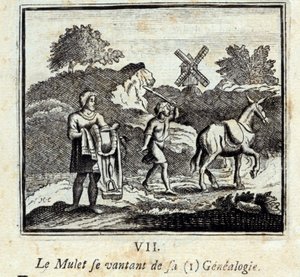 Kefal soyağacıyla övünüyor. Jean de La Fontaine