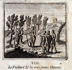 Yaşlı Adam ve Üç Genç Adam. Jean de La Fontaine