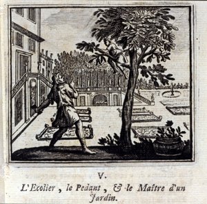 Pedant Okulu ve Bahçenin Efendisi. Jean de La Fontaine