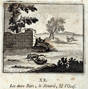 İki Sıçan, Tilki ve Yumurta. Jean de La Fontaine