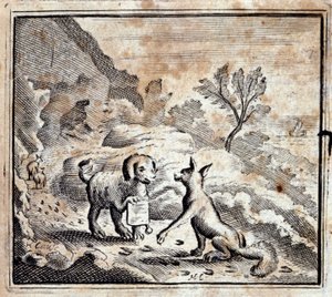 Hasta aslan ve tilki. Jean de La Fontaine
