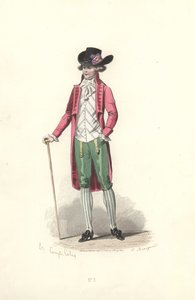 Dandy, Marie Antoinette dönemi. by Francois Claudius Compte Calix