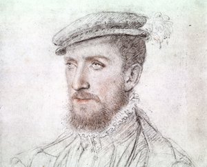 Gaspard de Coligny (1519-1572) (çizim) by François Clouet