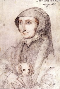 Navarre Marguerite (1523-1574) (çizim) by François Clouet