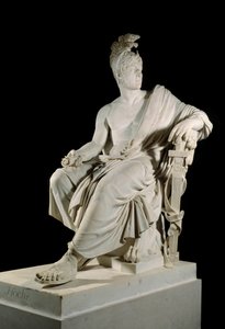 Devrimin Fransız generali Lazare Louis Hoche'nin (1768-1797) portresi. Francois Dominique Aime Milhomme (1758-1823) Sun'ın heykeli. 1.90 m Versay, kale müzesi by Francois Dominique Aime Milhomme