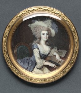 Klavsen Başında Bir Kadın Portresi, c. 1788.