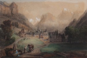 La Grande Chartreuse 1869 (Kağıt üzerine suluboya)