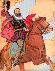 Kral Henry IV (1553-1610) (Fransa Kralı Henri IV) François Edouard Zier (1856-1924) tarafından “Görkemlerimiz-ulusallarımız” içinde illüstrasyon” 1920 by Francois Edouard Zier