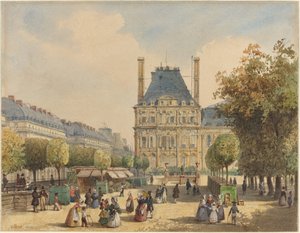 Rue de Rivoli ve Pavillon Marsan
