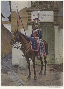 At sırtında bir bekçi