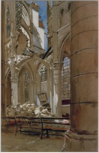 Soissons, 18 Mayıs 1915 by Francois Flameng