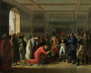 General Bonaparte İskenderiye Askeri Şefine Kılıç Veriyor, Temmuz 1798, 1808 by Francois Henri Mulard
