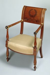 Fontainebleau koltuk, 1796-1803 (maun)