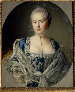 Portre de la Princess Daria Petrovna Saltykova (Saltykoff) (nee Chernysheva) by Francois Hubert Drouais