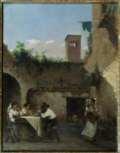 Roma, taverna by Francois Louis David Bocion