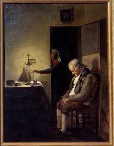 Francois Marius Granet (1775-1849) tarafından Uyku Tablosu 19. yüzyıl Aix en Provence, Musee Granet