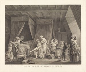 Modlarda işçilerin yükselişi by Francois Nicolas Barthelemy Dequevauviller after Nicolas Lavreince