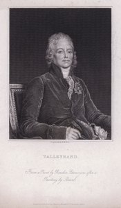 Charles Maurice de Talleyrand-Perigord, Fransız politikacı ve diplomat (gravür)