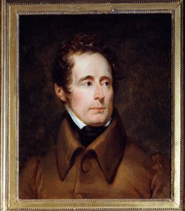 Alphonse de Lamartine (1791-1869), Fransız yazar ve politikacının portresi. Francois Gerard