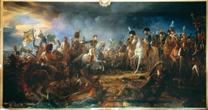2/12/1805'te Austerlitz Savaşı: General Rapp, düşmandan alınan bayrakları sunar. 2,1x9,58 m.