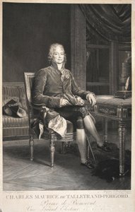 Charles Maurice de Talleyrand-Perigord, Prince de Benevent, Büyük Seçmen Yardımcısı, pub. 1809 by Francois Pascal Simon Gerard